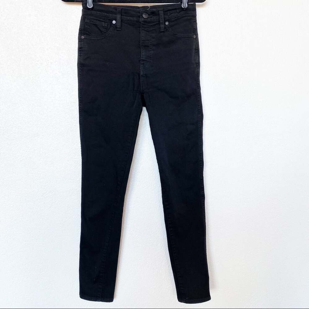 Madewell 10" High Rise Skinny Jeans Black Size 27